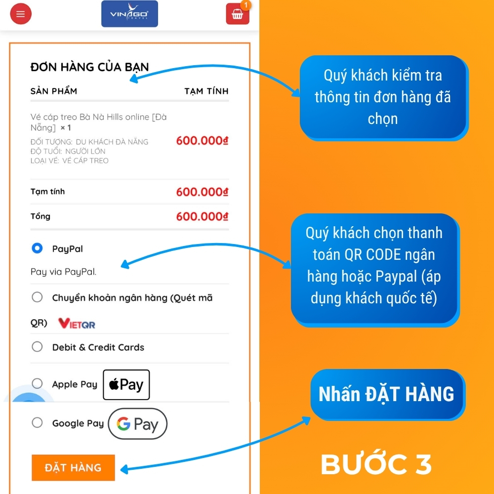 Bước 3 Hướng dẫn đặt vé
