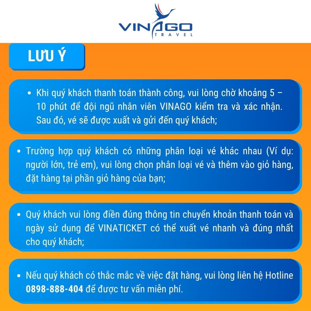 Lưu ý hướng dẫn đặt