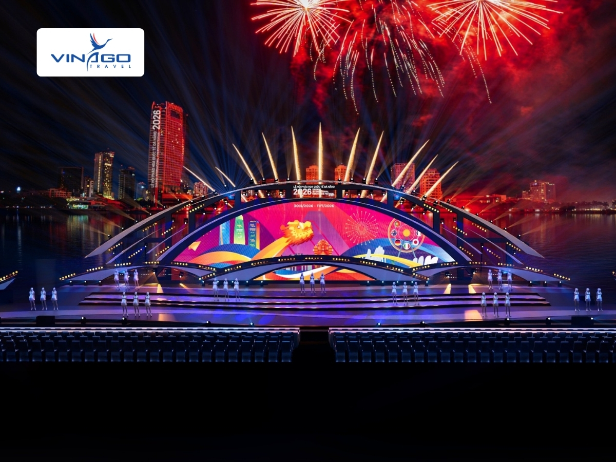 Sân khấu chính pháo hoa Đà Nẵng 2026